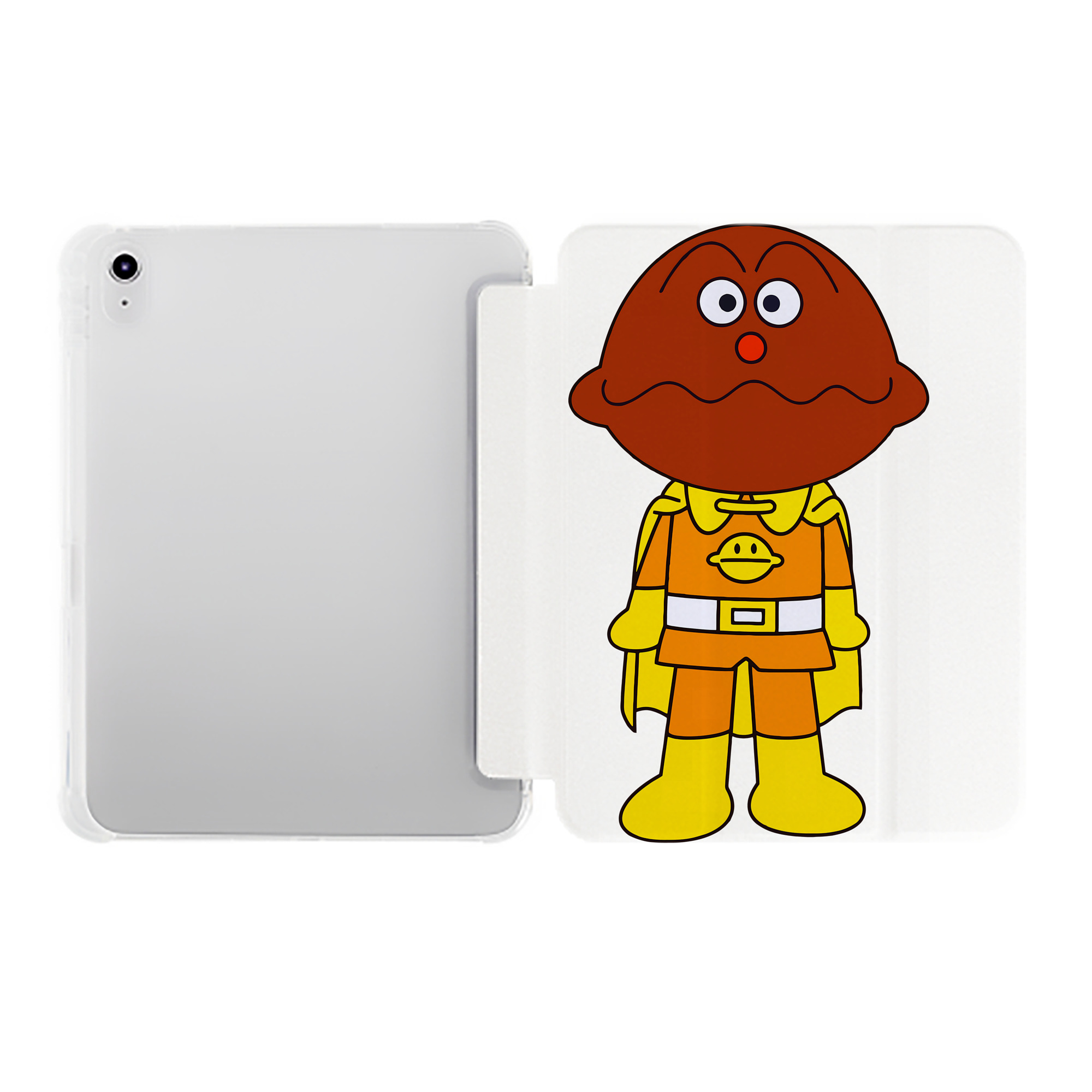 （画像用） アンパンマン Anpanman IPad ケース ペン収納付き 三つ折りスタンド PUレザー×シリコン 対応機種9.5/10.5/10.9インチ